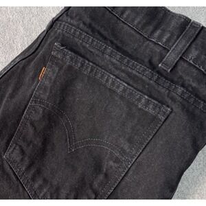 LEVIS 550 Vintage Jeans Relaxed Fit Black Orange Tab 36x32 Made In USA 90s